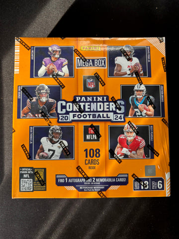 2024 Panini Contenders Football NFL Mega Box Factory Sealed