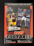 2025 Leaf Metal Football Factory Sealed Blaster Box - 11 Cards with 1 Metal Auto