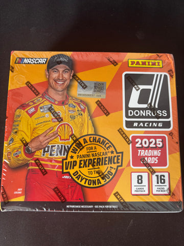 2025 Panini Donruss NASCAR Racing Hobby Box - Factory Sealed - 3 Autos/Mem