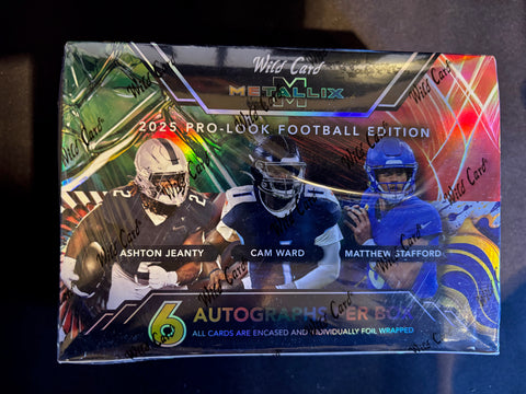 2025 Wild Card Metallix Pro Look Football Hobby Box Factory Sealed