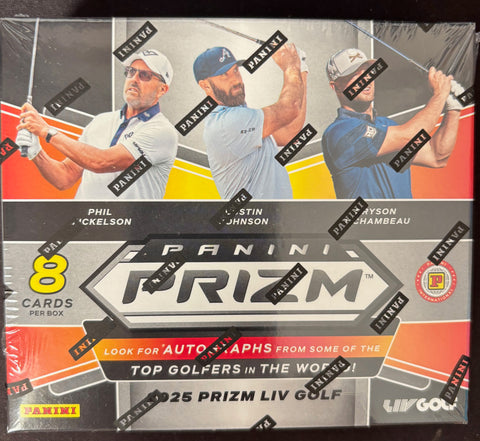2025 Panini Prizm LIV Golf International Hobby Box Factory Sealed