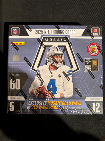 2025 Panini Mosaic NFL Football International Hobby Box Factory Sealed