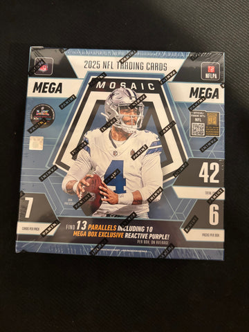 2025 Panini Mosaic NFL Football Mega Box - Factory Sealed