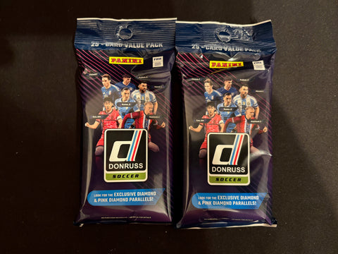 2024-25 Panini Donruss Soccer 25 card pack (2 card packs)