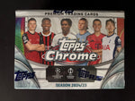 2024-25 Topps Chrome UEFA Club Competitions Soccer Blaster / Value Box Factory Sealed
