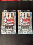 2024-25 Topps Chrome UEFA Club Soccer Hanger Box Sealed 2 pack lot