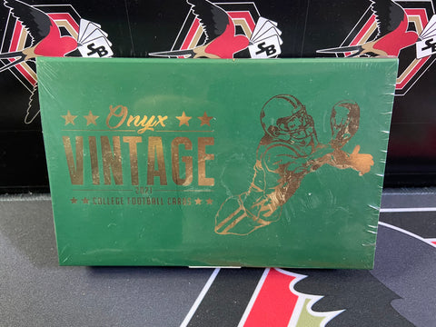 2021 Onyx Vintage College Football Cards Hobby Box