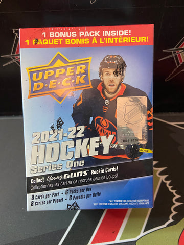 2021-22 Upper Deck Series One NHL Ice Hockey Blaster Box