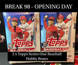 Break 99 Opening Day - 2022 Topps Baseball Series One 2 x Hobby Boxes